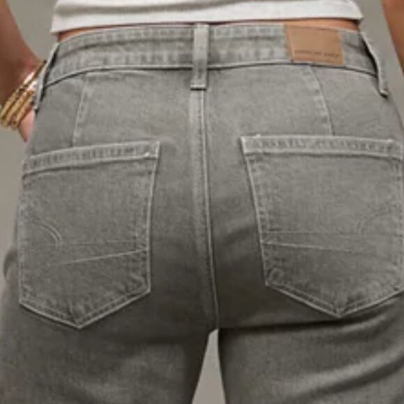 AEO Grey Stovepipe Jeans - Picture 9 of 10